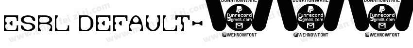 ESRL DEFAULT字体转换